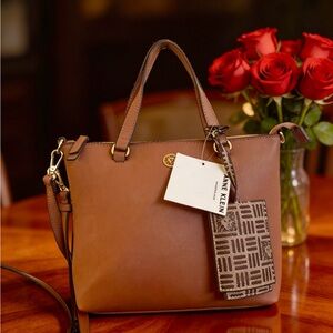 Anne Klein Brown Tote Bag